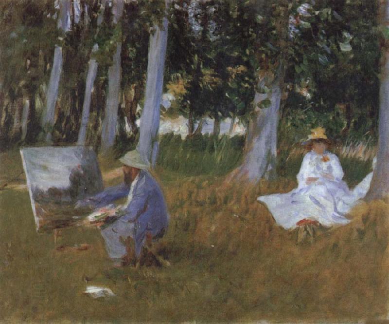 Claude Monet Claude Monet Painting in a Wood